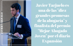 Javier Tarjuelo es una de las "diez grandes promesas de la abogacía" y finalista del premio "Mejor Abogado Joven" de Expansión 