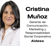 Cristina Muñoz es la nueva Gerente de Comunicación, Marketing y Responsabilidad Social Corporativa de Aldesa