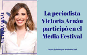 La periodista Victoria Arnáu participa en el Media Festival