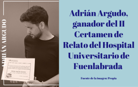 Adrián Argudo, ganador del II Certamen de Relato del Hospital Universitario de Fuenlabrada
